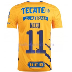 Maillot de Foot Tigres UANL Nico Lopez 11 Domicile 2021-22